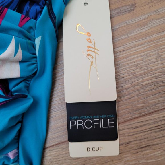 106. Profile by Gottex Underwire one piece Swimsuit. Size 12D. NWT - Picture 3 of 4